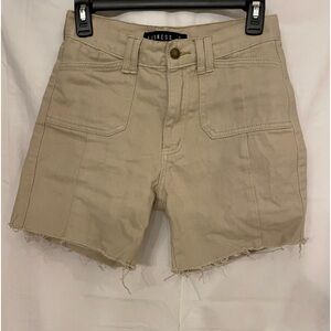 Tan Denim Shorts by Lioness Size Small
